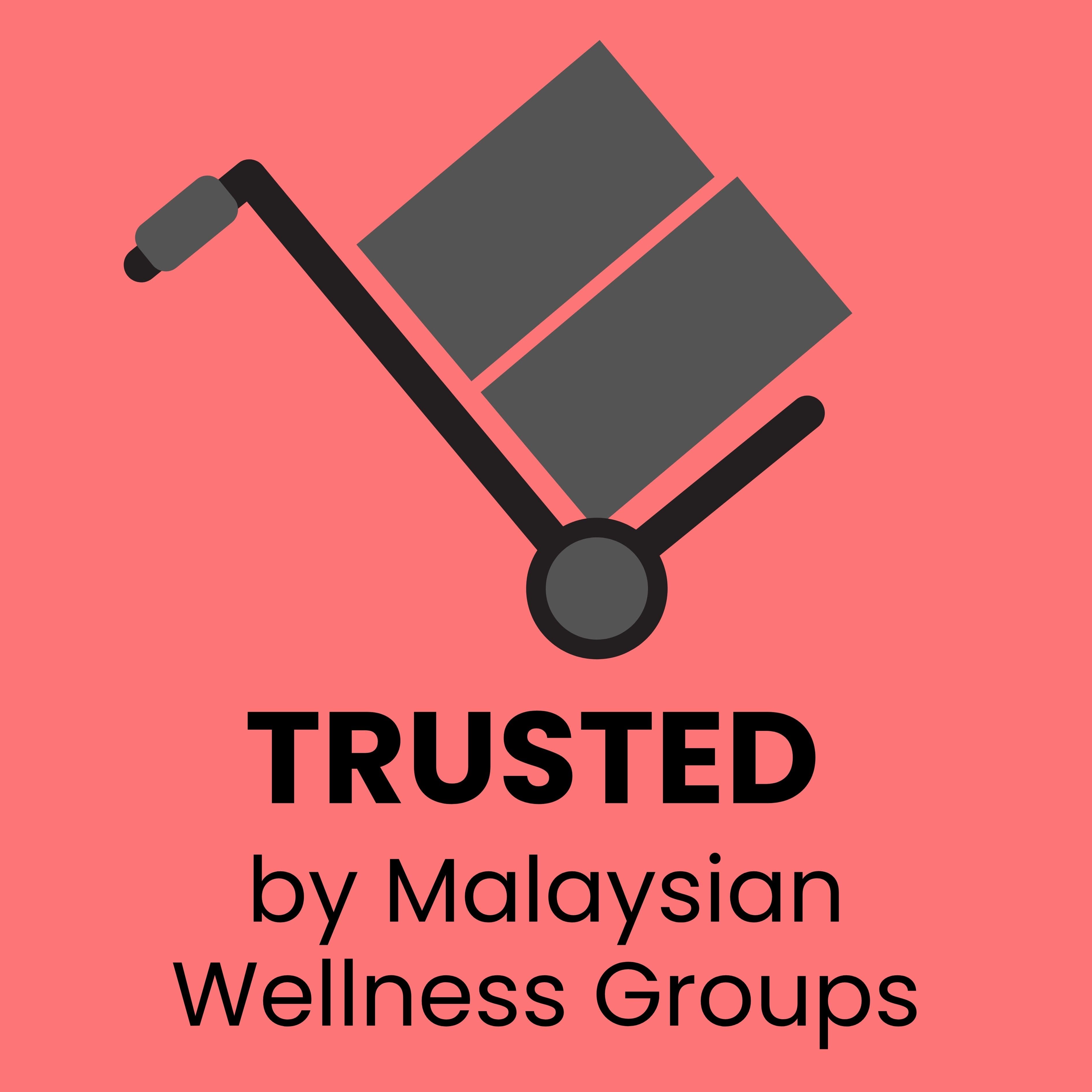 Hand trolley with two boxes shipping icon on pink background.