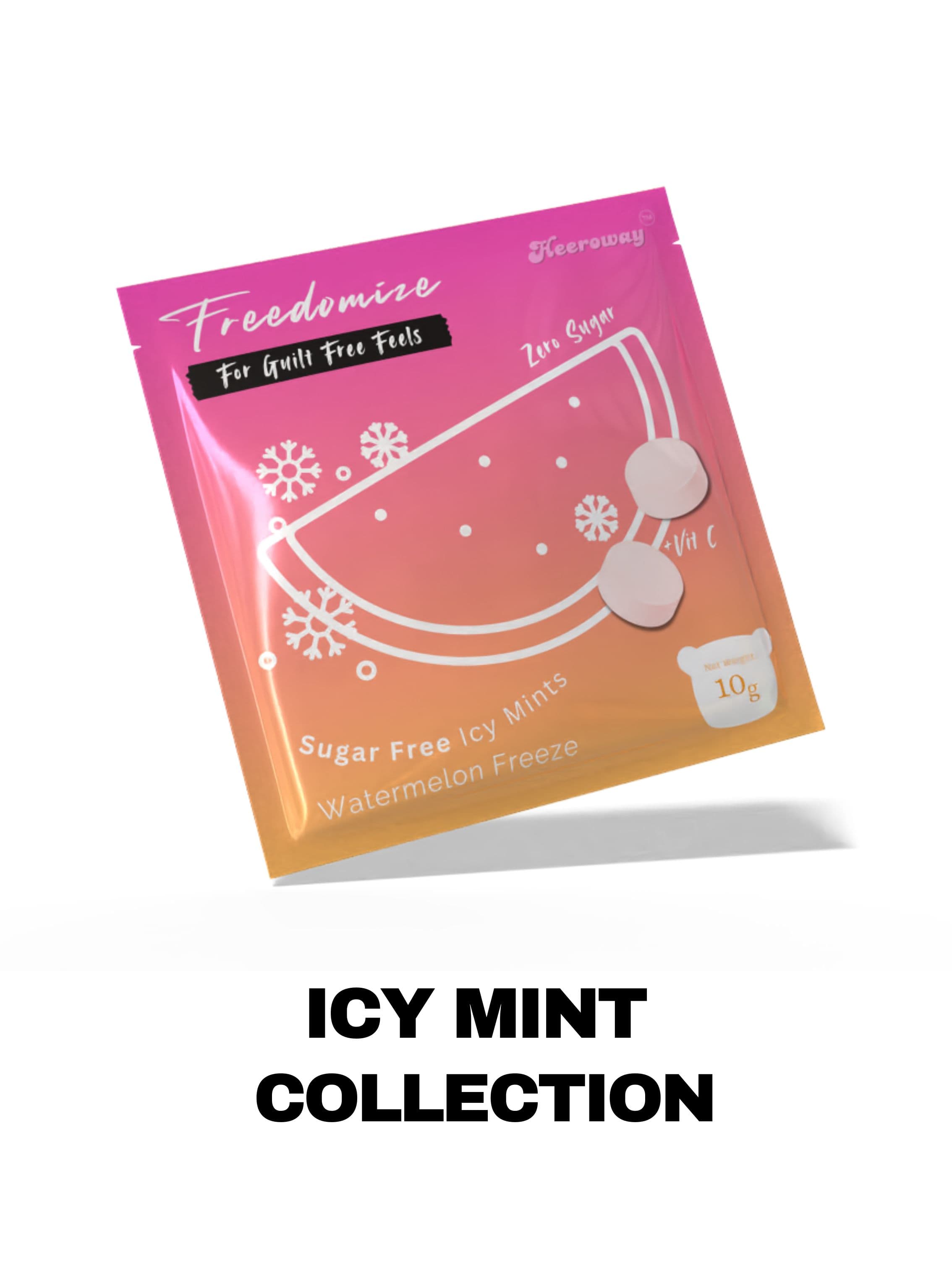 freedomize sugar free watermelon freeze icy mints packaging