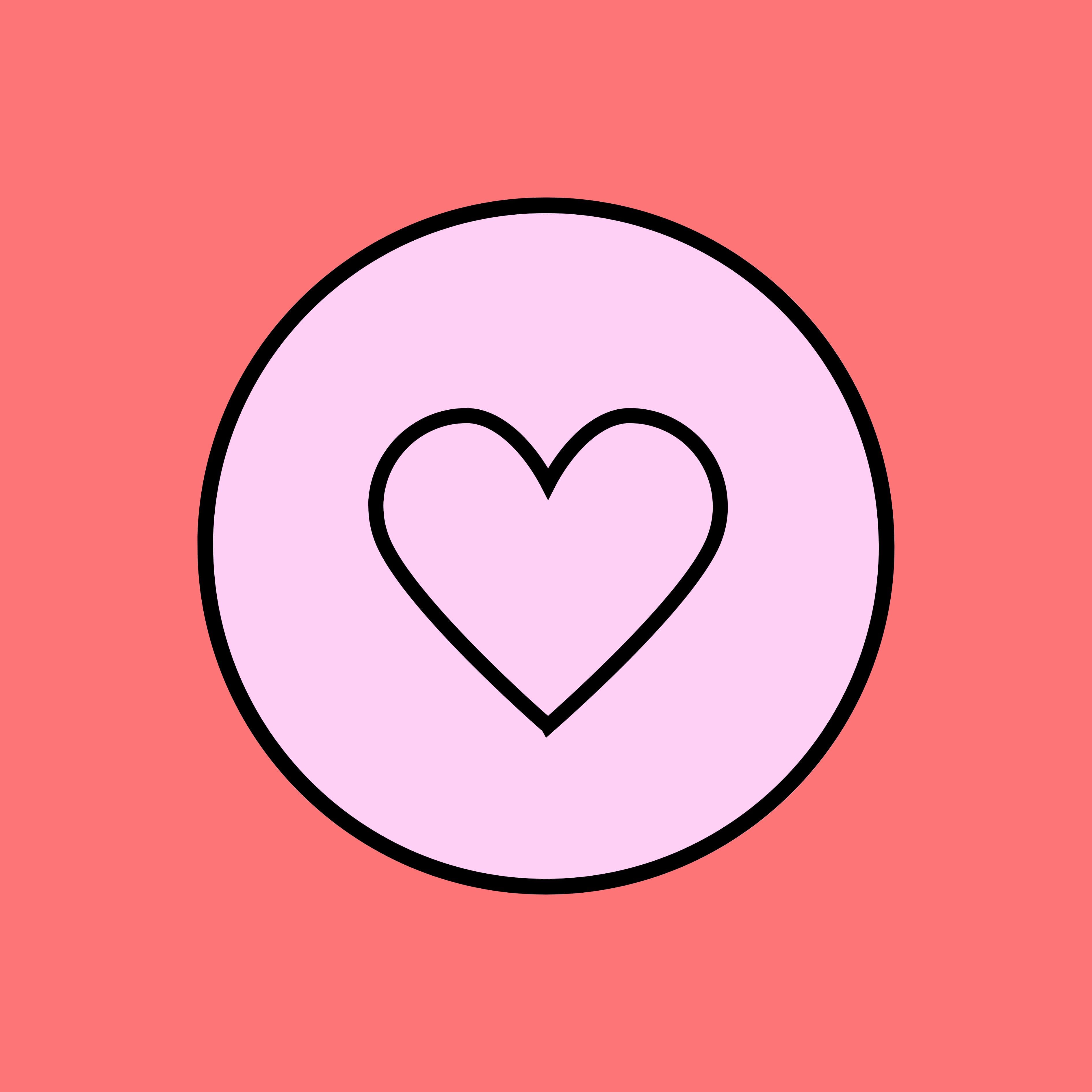 heart icon representing love for sugar free snacks on pink background