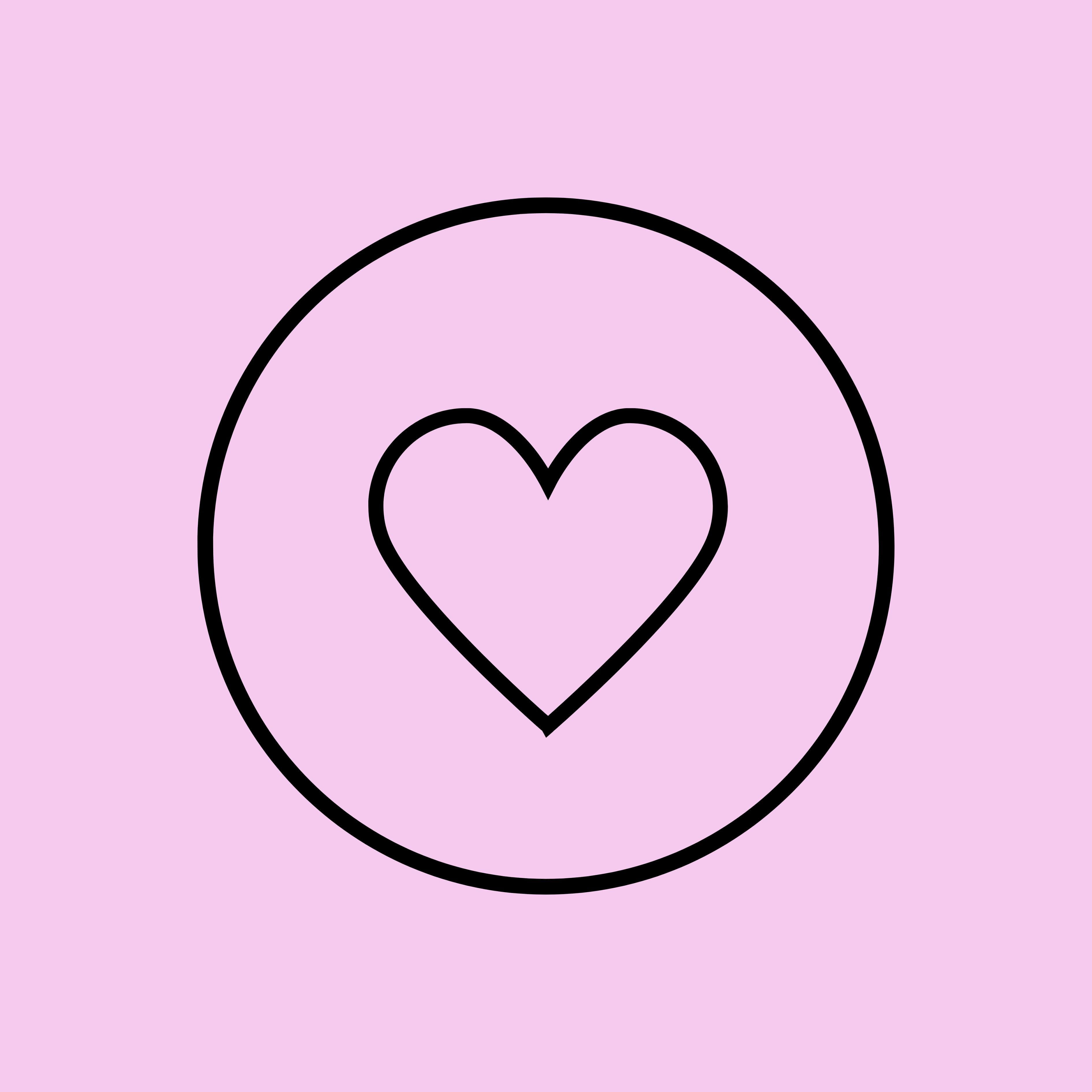 Heart health icon inside a circle, symbolizing wellness and care benefits of Heeroway Icy Mint.