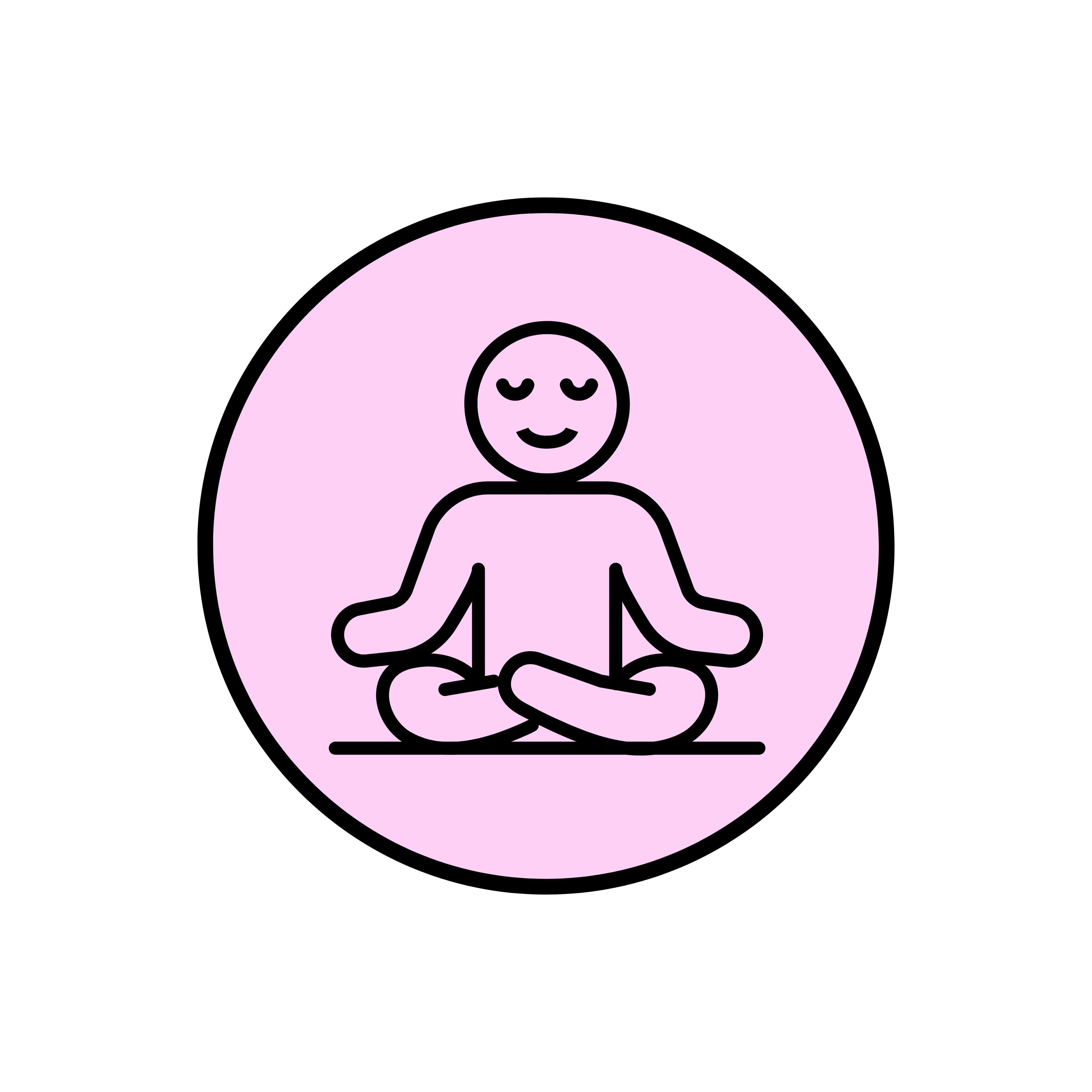 stress reduction icon representing relaxation benefits of sugar free snacks