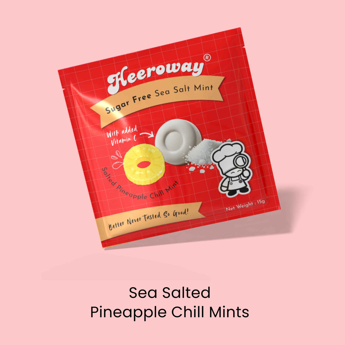 Heeroway  Sea Salted Pineapple Chill sugar-free mints – tropical sweet and refreshing